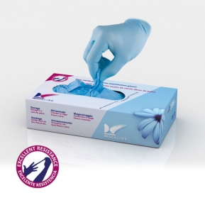 GUANTES NITRILO AZULES X-PEQ. MEDICALINE